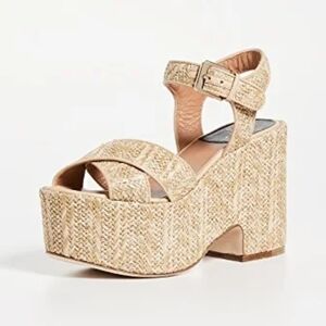 Laurence Dacade Helissa Raffia Sandals